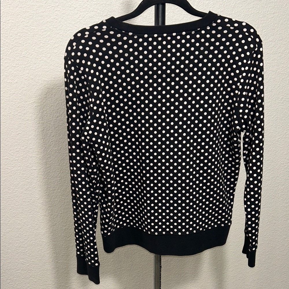 Kate Spade Black and White Polka Dot Sweatshirt - Picture 6 of 8